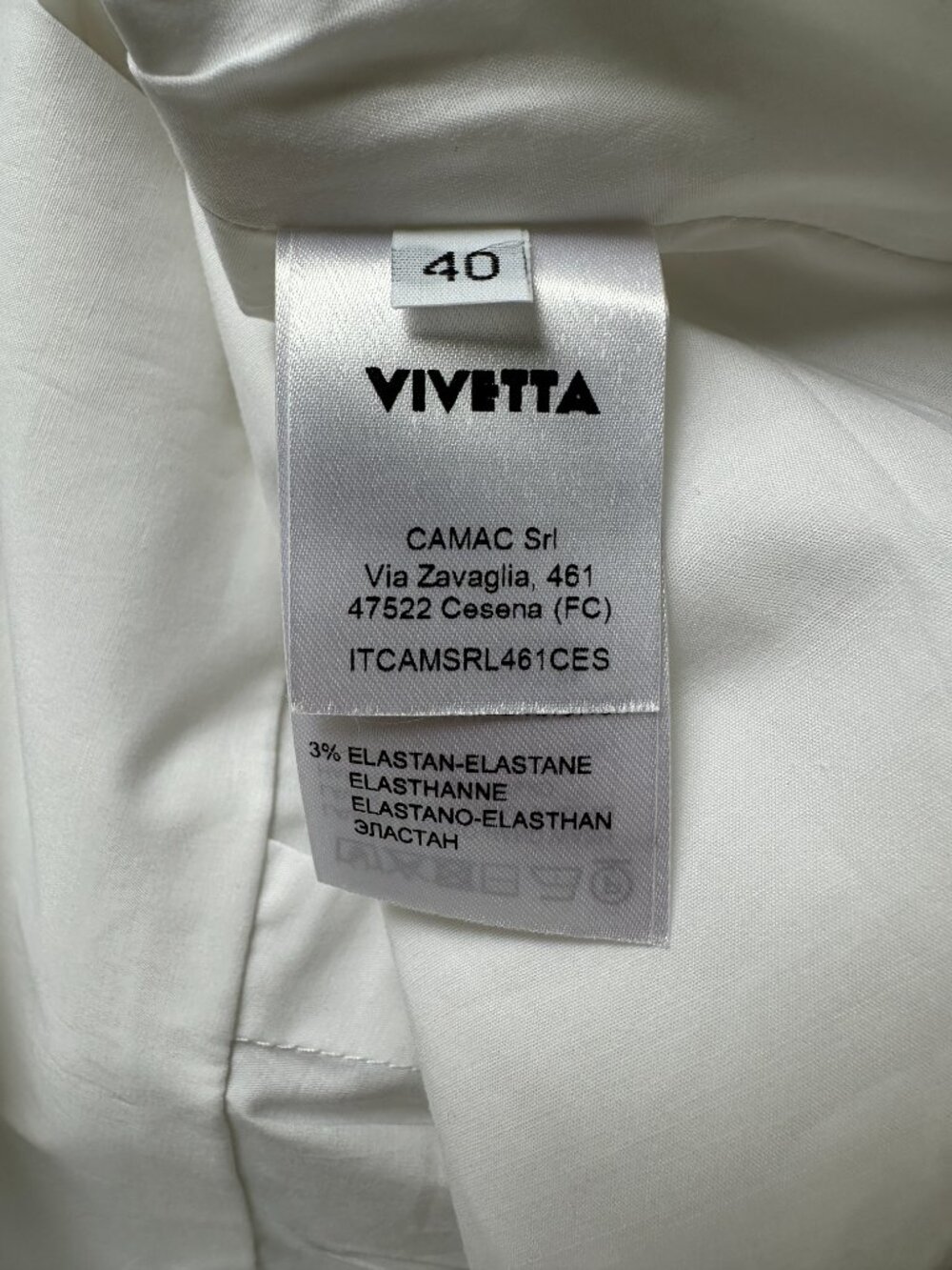 NWT Vivetta Bratislava Poplin Cotton Blouse White Whimsical Scalloped Top IT 40 - Picture 7 of 13